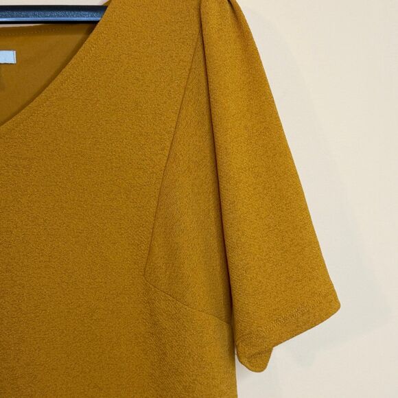 EST. 1946 mustard yellow midi dress size medium - Picture 3 of 4